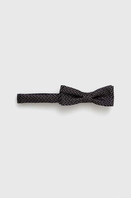BOSS papion de matase culoarea negru Barbati