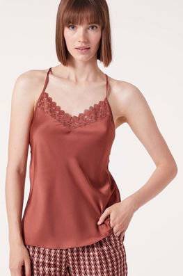 Etam maiou de pijama JADE - CARACO culoarea rosu Dama