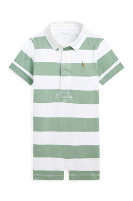 Polo Ralph Lauren salopete bebelusi din bumbac , Manecă scurtă verde Barbati