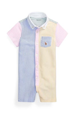 Polo Ralph Lauren salopete bebelusi din bumbac , Manecă scurtă galben Barbati