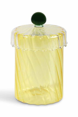 &k amsterdam recipient cu capac Jar Spiral galben