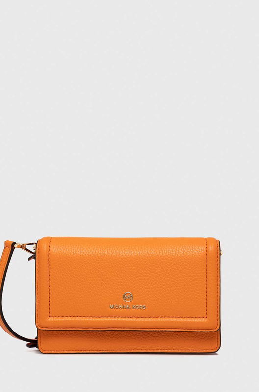 MICHAEL Michael Kors poseta piele culoarea portocaliu Dama