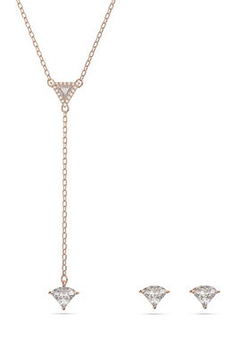 Swarovski colier si cercei argintiu Dama