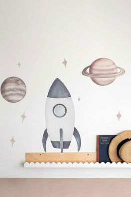 That's mine autocolant de perete O8032 SPACE , Interiorul camerei multicolor Dama