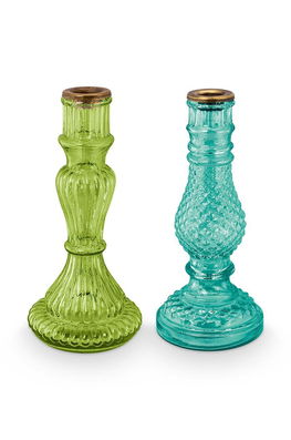 Pip Studio set de sfeșnice 2-pack multicolor