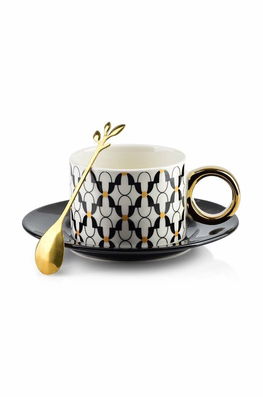 Affek Design ceasca si farfurioara multicolor