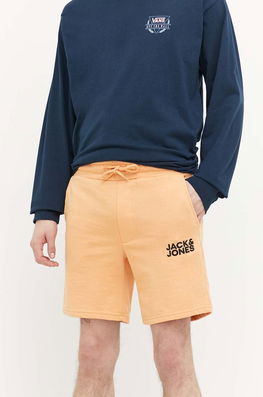 Jack & Jones pantaloni scurti JPSTNEWSOFT barbati, culoarea portocaliu, 12228920