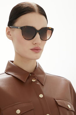 Burberry ochelari de soare femei, culoarea maro Dama