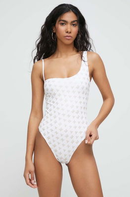 Max Mara costum de baie dintr-o bucată culoarea alb, cupa moale Dama