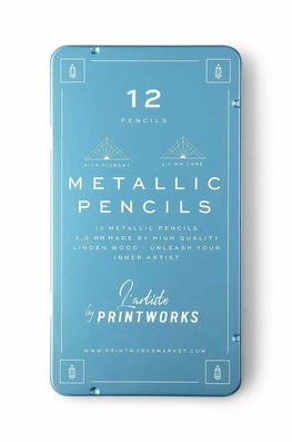 Printworks set de creioane într-o cutie Metallic 12-pack multicolor