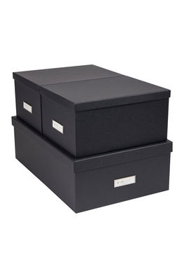Bigso Box of Sweden - set de cutii de depozitare Inge (3-pack) gri