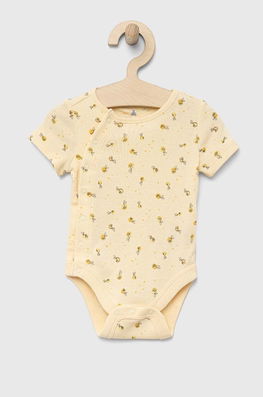 GAP body din bumbac pentru bebelusi , Manecă scurtă galben Dama