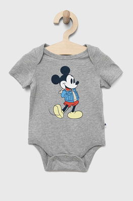GAP body din bumbac pentru bebelusi x Disney , Manecă scurtă gri Dama