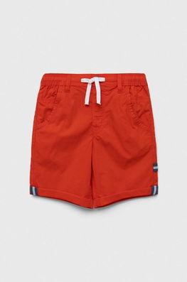 United Colors of Benetton pantaloni scurți din bumbac pentru copii culoarea rosu, talie reglabila Barbati
