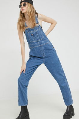 Dickies salopete din denim femei albastru Dama