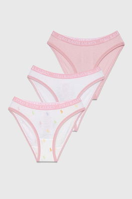 Polo Ralph Lauren chiloti copii 3-pack culoarea roz , Chiloți Dama