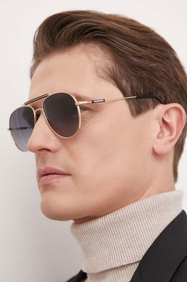 DSQUARED2 ochelari de soare barbati, culoarea auriu