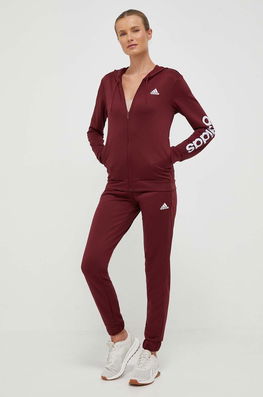 adidas trening femei, culoarea bordo burgundia Dama
