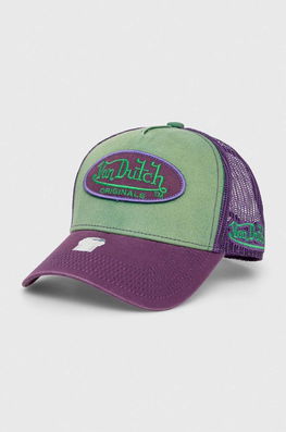 Von Dutch sapca culoarea verde, modelator