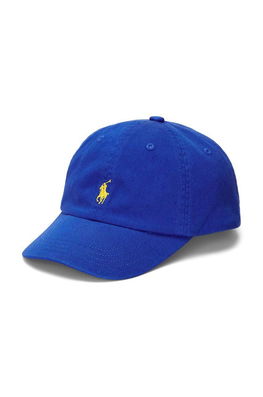 Polo Ralph Lauren șapcă din bumbac pentru copii cu imprimeu , Șepci de baseball albastru Barbati