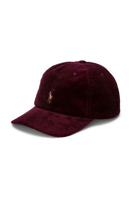 Polo Ralph Lauren șapcă din bumbac pentru copii culoarea bordo, cu imprimeu , Șepci de baseball burgundia Barbati