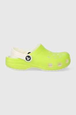 Crocs slapi copii Glow In The Dark culoarea verde , Papuci Dama