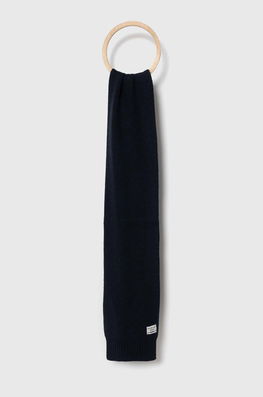 Pepe Jeans esarfa din amestec de lana Griffin culoarea albastru marin, neted bleumarin Barbati