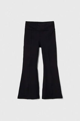 Abercrombie & Fitch pantaloni copii culoarea negru, neted , Pânză Dama