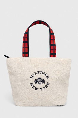 Tommy Hilfiger poseta fete culoarea alb , Shopper și tote Dama