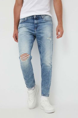 Calvin Klein Jeans jeansi Dad Jean barbati albastru