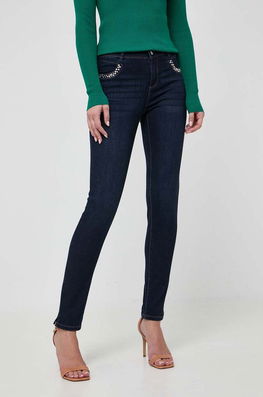 Morgan jeansi femei, culoarea albastru marin bleumarin Dama