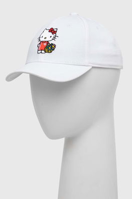 adidas Originals șapcă din bumbac pentru copii x Hello Kitty culoarea alb, cu imprimeu , Șepci de baseball Dama