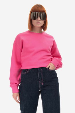 KSUBI hanorac de bumbac femei, culoarea roz, neted WPS23FL008-PINK Dama
