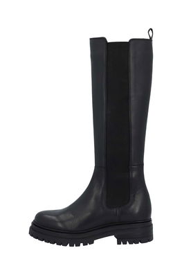 Bianco ghete de piele BIADARLENE femei, culoarea negru, cu toc plat, 30.50920 Dama