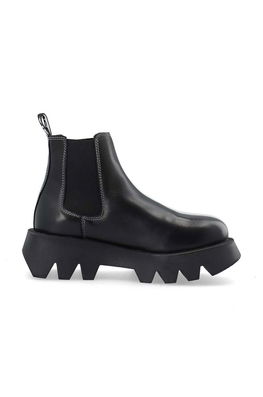 Bianco ghete chelsea de piele BIAJOSEFINE femei, culoarea negru, cu platforma, 11300816 Dama