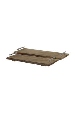 Light & Living tava decorativa 2-pack maro