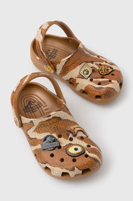 Crocs slapi copii x Jurassic World culoarea maro , Papuci Dama