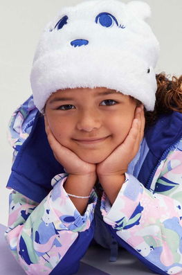 Roxy caciula copii MINI SNOWMOON HDWR culoarea alb , Căciuli Dama