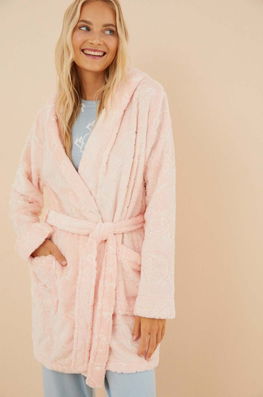 women'secret halat COZY CLOUDS culoarea roz, 4416241 Dama