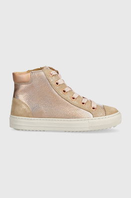 Pom D'api tenisi de piele pentru copii SWAG ZIP LACE culoarea roz , Teniși înalţi Dama
