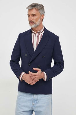 United Colors of Benetton sacou barbati, culoarea albastru marin bleumarin