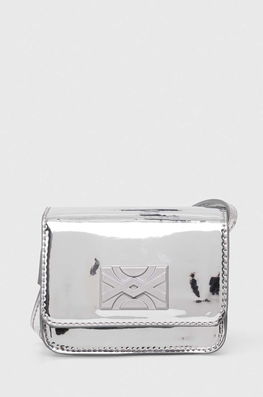 United Colors of Benetton poseta fete culoarea argintiu , Crossbody Dama