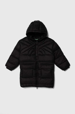 United Colors of Benetton geaca copii culoarea negru , Geci lungi Dama