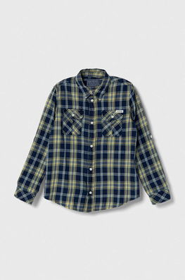 Guess camasa de bumbac pentru copii culoarea galben Barbati