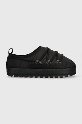 Calvin Klein Jeans papuci de casa HOME SLIPPER LACING culoarea negru, YM0YM00841 Barbati