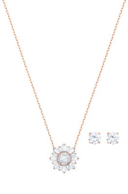 Swarovski colier si cercei SUNSHINE aur Dama