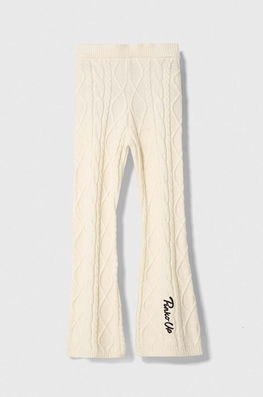 Pinko Up leggins copii culoarea bej, neted , Leggings Dama