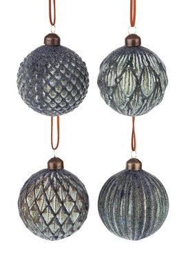 set de globuri de crăciun 4-pack verde