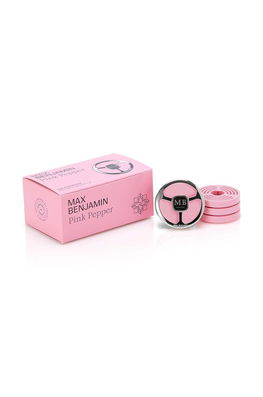 Max Benjamin set de difuzor de aromă auto și rezerve Pink Pepper roz