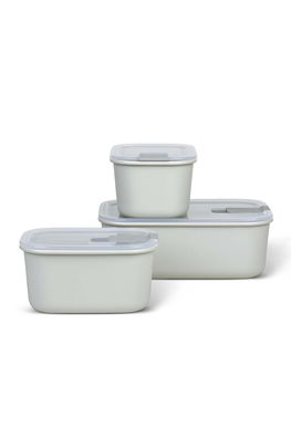 Mepal set recipiente de depozitare cu capace EasyClip 2 x 450 ml, 1 L 3-pack alb